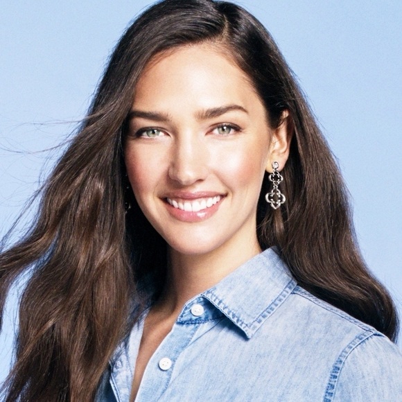 BRIGHTON Toledo Post Drop Earrings • JE9332 • Silver Plated • Double Clover - Picture 10 of 11